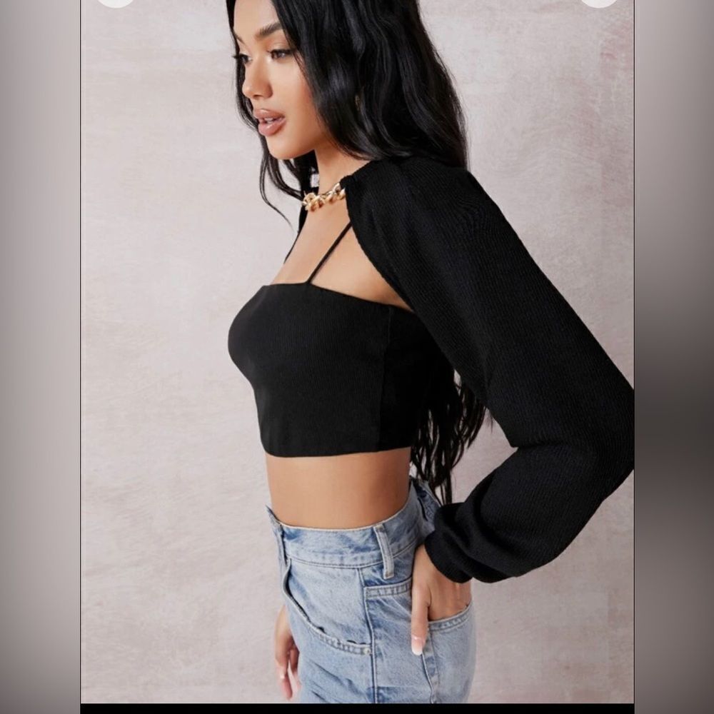 Gold Chain Black Raglan Sleeve - Picture 3 of 7
